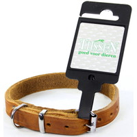 Tijssen goed voor dieren Halsband Vetleer Cognac 1 st. 16 mm / 40 cm