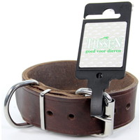 Tijssen goed voor dieren Halsband Vetleer Bruin 1 st. 35 mm / 45 cm