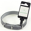 Tijssen goed voor dieren Halsband Vetleer Grijs 1 st. 18 mm / 50 cm