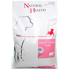 Natural Health Voer NH Dog Lamb & Rice Puppy 7,5 kg.