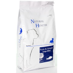 Natural Health Voer NH Dog Fish & Rice Large Bite 2 kg.