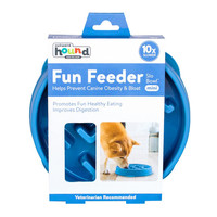 Outward Hound OH Fun Feeder Notch Blu Small 1 st. Small