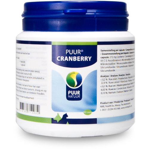 Puur Natuur Puur Cranberry compleet hond&kat 90 cap.