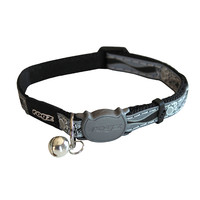 Rogz Beltz Catz NightCat Halsband S Zwart Paws 1 st. Small