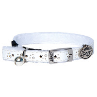 Rogz Beltz Catz Trendycat Halsband S Leather White 1 st. Small