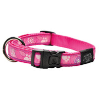 Rogz Beltz Fancy Dress Halsband L Pink Paw 1 st. Large