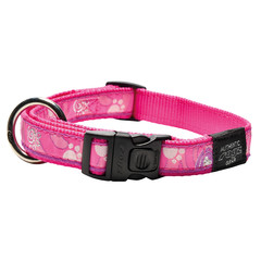 Rogz Beltz Fancy Dress Halsband L Pink Paw 1 st. Large