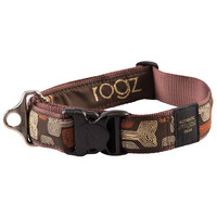 Rogz Beltz Fancy Dress Halsband XXL Mocha Bone 1 st. Extra Extra Large