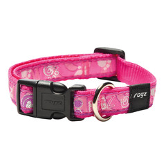 Rogz Beltz Fancy Dress Halsband M Pink Paw 1 st. Medium