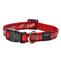 Rogz Beltz Fancy Dress Halsband M Red Rogz Bone 1 st. Medium