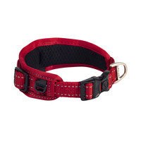 Rogz Beltz Utility Gevoerde Halsband L Rood 1 st. Large