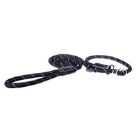 Rogz Beltz Rope JachtLijn M Zwart 1 st. Medium