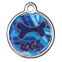 Rogz Passportz IDTag Metal S Navy Zen 1 st. Small