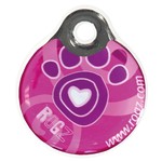 Rogz Passportz IDTag Instant S Pink Paw 1 st. Small