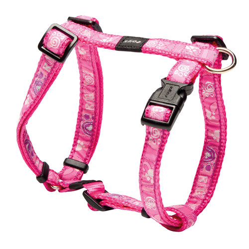 Rogz Beltz Fancy Dress Tuig M Roze Paw 1 st. Medium