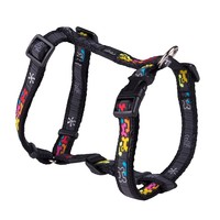 Rogz Beltz Fancy Dress Tuig M Multi Bone Black 1 st. Medium