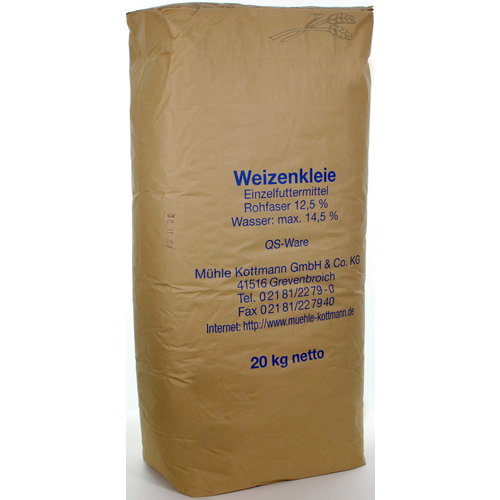 Zemelen Duits Weizen kleie  20 kg.