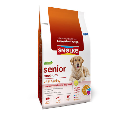 Smolke Smolke Hond Senior Medium 3 kg.