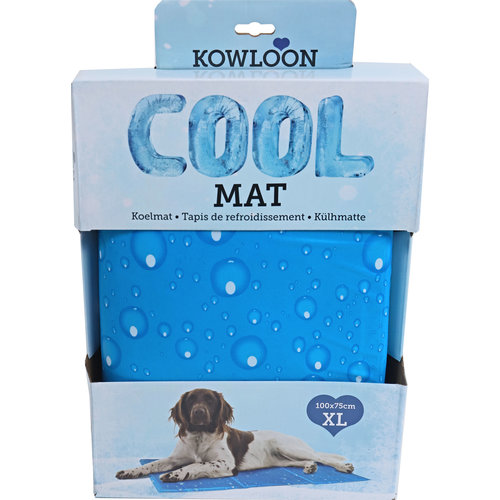 Kowloon Kowloon Cool mat blauw bubble XL, 100x75 cm.