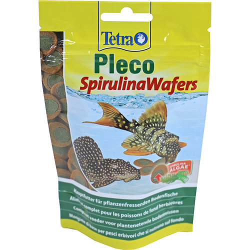 Tetra voeders Tetra Pleco Spirulina Wafers, 42 gram.