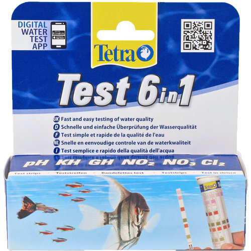Tetra test Tetra Test 6in1, doos a 25 teststroken.