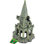 Boon aqua deco Boon Aqua Deco ornament polyresin kerk ruïne bruin, 13x11x19,5 cm.