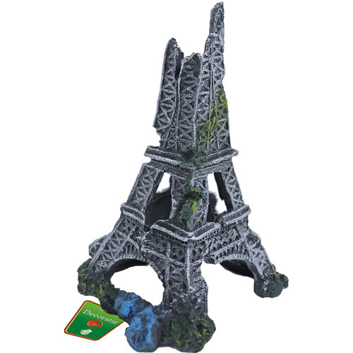 Boon aqua deco Boon Aqua Deco ornament polyresin Eiffeltoren grijs, 19,5x19x24 cm.