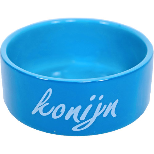 Boon konijnen eetbak steen blauw, Ø 12 cm.