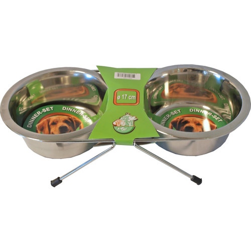 Boon dinner-set, inclusief 2 RVS bakken Ø 17 cm.