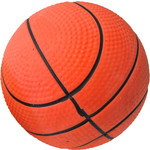 Boon hondenspeelgoed drijvende spons basketbal, 9 cm.