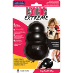 Kong Kong hond Extreme rubber large, zwart.