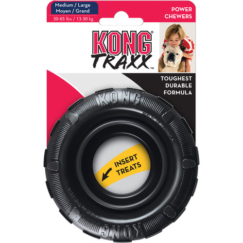 Kong Kong hond Extreme Tyres zwart 11 cm, medium/large.