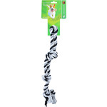 Boon floss-toy halter zwart/wit, small.