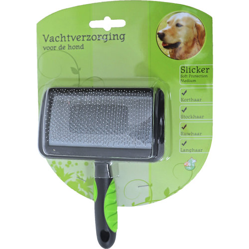 Boon vachtverzorging hond hondenborstel slicker soft, medium.