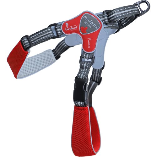 Coralpina Coralpina harness Fiames rood, maat 9. C500RD090