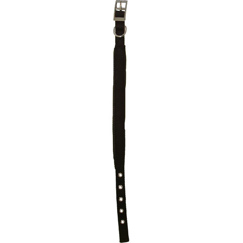 Boon Dog fashion Boon Dog fashion halsband nylon “SP” dubbel 25 mm x 55 cm, zwart.