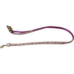 Boon Dog fashion Boon Dog fashion nylon/PU lijn 20 mm x 130 cm, reflecterend paars.