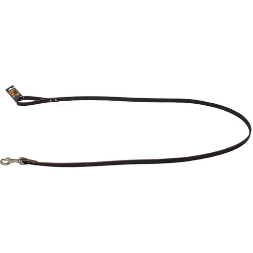 Boon Dog fashion Boon Dog fashion lijn met karabijnhaak, 18 mm/200 cm, donkerbruin.