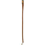 Boon Dog fashion Boon Dog fashion lijn met karabijnhaak, 20 mm/100 cm, bruin.