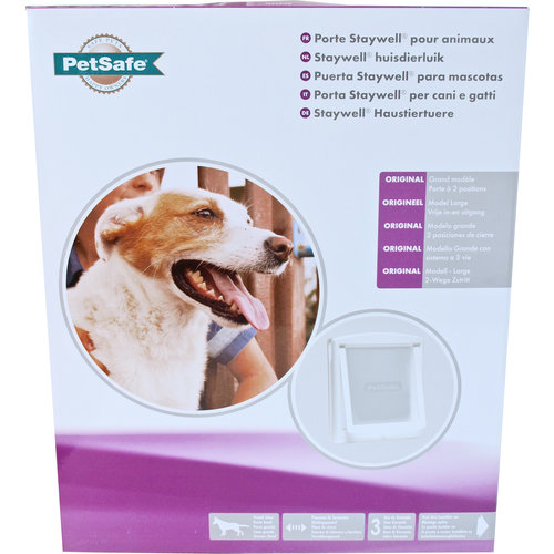 PetSafe PetSafe grote huisdierendeur 760, wit/transparant.