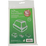 Boon kattenbakzak wit XL, pak a 10 stuks.