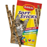 Sanal Sanal kat soft sticks kalkoen en lever, pak a 3 stuks.