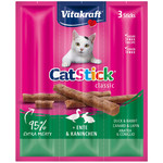 Vitakraft Vitakraft Cat-Stick mini, eend & konijn.