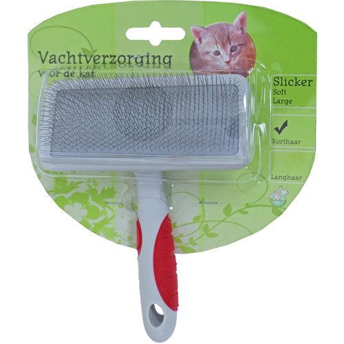 Boon vachtverzorging kat borstel slicker soft, large.