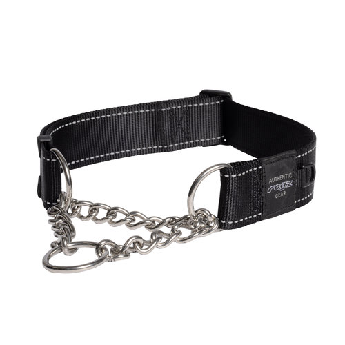 Rogz Beltz Utility Control Chain Halsband XXL Zwart 1 st. Extra Extra Large