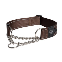 Rogz Beltz Utility Control Chain Halsband XXL Bruin 1 st. Extra Extra Large