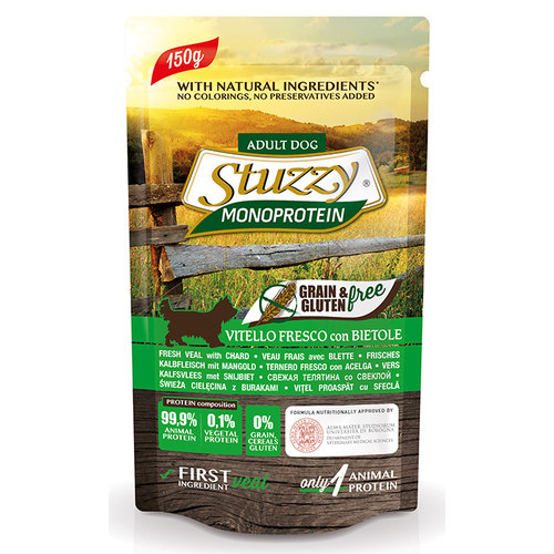 Stuzzy Stuzzy Dog Grain Free MoPr Veal & Chard 150 gr.