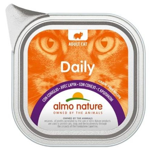 Almo Nature AN Daily Menu Alu met Konijn 100 gr.