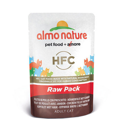 Almo Nature AN Raw Kip en Ham 55 gr.