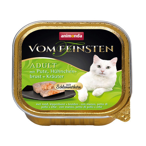 Vom Feinsten Feinsten Cat Gourmet Kalk+Kippenborst 100 gr.